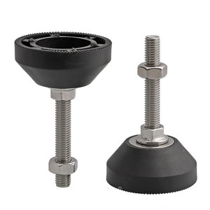 فولاذ مقاوم للصدأ ممتد قابل للتعديل نايلون ثابت للقدم قدم دعم بقاعدة أثاث - Product Image 2