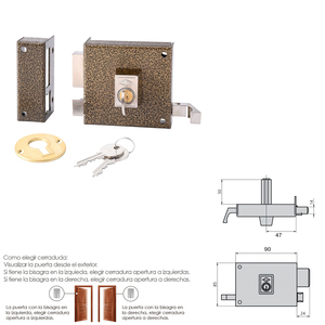 Cvl 125a/ 8/he Cerradura Izquierda - Product Image 2