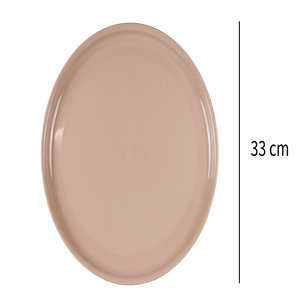 Plato Thali clásico Beige ligero de 13 pulgadas, plástico de grado alimenticio 100%, sin BPA, apto para microondas, lavavajillas, ecológico, 4 piezas - Product Image 2