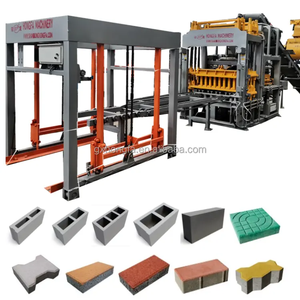 Mesin pembuat blok cerdas peralatan garis produksi bata blok penuh dengan JS <span class=keywords><strong>Mixer</strong></span> + sabuk konveyor + GMT palet - Product Image 1