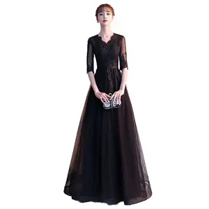 New Bride traditional wedding dresses Long Sleeve dresses for wedding godmother ninang dress for wedding