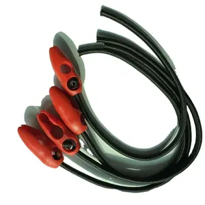 4pcs 60cm dây đàn hồi dây đeo Latex Bungee dây với móc điều chỉnh