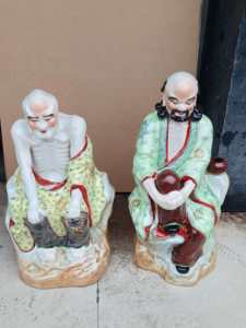 Collection de figurines d'Arsats (18 personnages) en <span class=keywords><strong>porcelaine</strong></span> de Jingdezhen, peintes à la main par Cheng Ning, style Art Déco, pour temple, salle ancestrale, intérieur, <span class=keywords><strong>Bouddha</strong></span> - Product Image 1