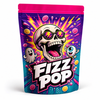 Sachets Doypack Personnalisés Brillants pour Bonbons Chewing-gum, Emballages Dessin Animé pour Vente au Détail de Confiseries, Marque Privée OEM