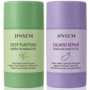 Mascarilla Facial en Barra de Berenjena y Té Verde de Marca Privada 40g, Hidratante, Limpiadora Profunda, Antioxidante, Cuidado Facial OEM - Product Image 5