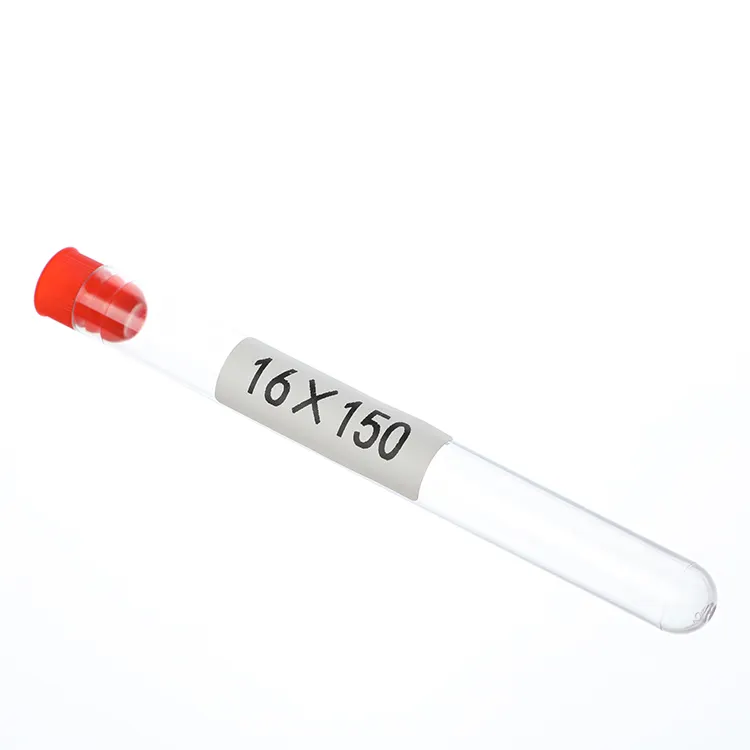 Custom different size food grade plastic test tube with screw cap for packaging