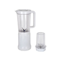 Mixeur Plongeant Domestique 200W 1L avec Commande par Bouton Poussoir, 2 Lames, Récipient en Plastique, Faible Bruit pour Préparation de Smoothies