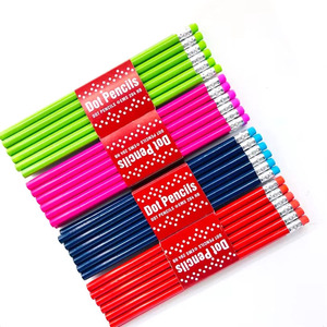 Crayons en bois HB standard noirs personnalisés avec logo imprimé, forme spéciale, gomme incluse, pour enfants - Product Image 3