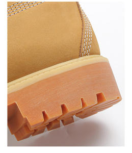 Bottes courtes de randonnée jaunes classiques et polyvalentes pour hommes, style anglais, à tige haute, en EVA - Product Image 5