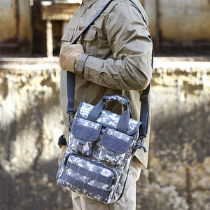 Outdoor Tactical Camouflage Crossbody Bag A4 <b>Book</b> Tool Bag Polyester Handbag - Product Image 3