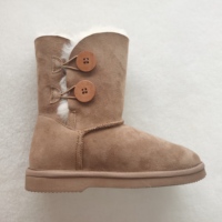 Bottes en fourrure de mouton australienne double face classiques, prix d'usine, haute qualité, chaudes pour l'hiver, bottes de neige en fourrure véritable