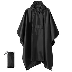 Poncho Impermeabile Pieghevole Lungo in Poliestere, Poncho Antipioggia Personalizzato Stampato - Product Image 3