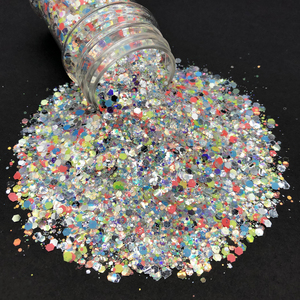 <span class=keywords><strong>Paillettes</strong></span> en polyester épaisses en vrac, mélange de couleurs crème glacée, pour artisanat en résine et décorations de Noël - Product Image 3