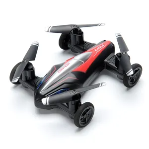 Design unico modalità terra e aria giocattoli per bambini drone senza fotocamera 4 canali 800mAh smart quadcopter rc ad altezza fissa