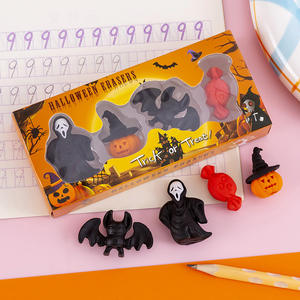 Nouveau Halloween Caoutchouc Ensemble Étudiants Enfants Halloween Cadeau Prix Cadeau Récompenses 3d Gomme Mignon Gommes Pour Enfants - Product Image 4
