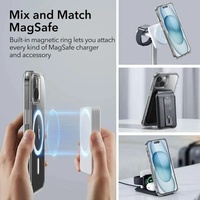 Coque magnétique transparente pour Apple iPhone 17 16 15 14 Pro Max, étui transparent pour iPhone 17 Pro Max avec bouton d'action de la caméra