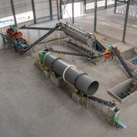 Ligne de production d'engrais composé multifonctionnelle entièrement automatique MINGDA, usine de granulation NPK, sécheur à tambour rotatif 480V/380V 1