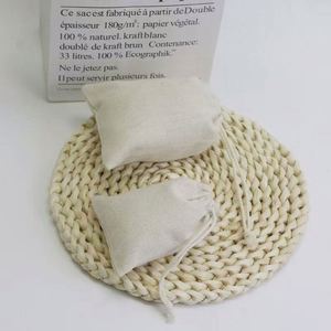 Wholesale Special <b>Gift</b> Canvas Bags Cotton Linen Bunches Pocket Drawstring Storage Bag for Shopping - Product Image 6