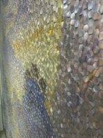 Panneaux décoratifs modernes en mosaïque d'acier inoxydable Nouvel, anti-rayures, faciles à assembler, pour murs-rideaux, garantie 5 ans pour hôtels