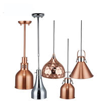 Lampe chauffante pour buffet commercial Gehong ABC-003 pour hôtel et restaurant, 250W, abat-jour infrarouge, contrôle automatique de la température