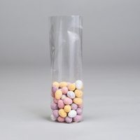 Sacs Alimentaires Carrés à Fond Bloc en Cellophane/BOPP/OPP Transparents Imprimés Personnalisés pour Bonbons/Pain/Aliments