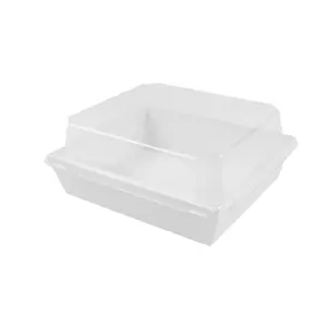 Scatola per il pranzo in carta Kraft scatola per imballaggio da asporto usa e getta scatola per panini Swiss Roll Box
