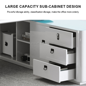 ZITAI Simple Modern Luxury MDF Executive Desk Convertible President Office Desk Supervisor's Corner para Boss Office <span class=keywords><strong>Management</strong></span> - Product Image 4