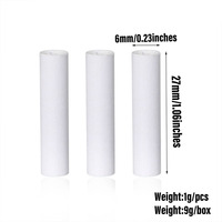 Vente en gros, filtre personnalisé à chaud, 5 mm/6 mm/7 mm/8 mm/9 mm, filtre en céramique en coque de noix de coco, charbon actif, accessoires pour cigarettes et cigares