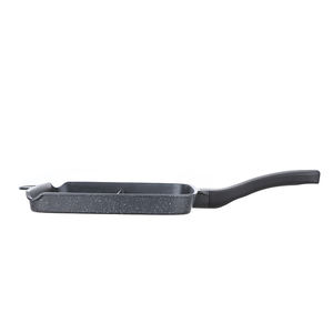 Non-stick Die Cast Aluminum Home Cooking 3 Section Compartment <strong>Grill</strong> Frying <strong>Pan</strong> - Product Image 3