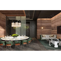 Canapé de restaurant moderne rembourré en gros, pour café, hôtel, centre commercial, cadre en bois massif, coussin haute densité