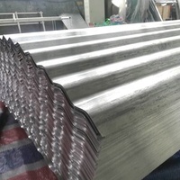 Feuilles de toit en zinc galvanisé ondulé de 0.5mm, feuille de toit galvanisée/aluminium de zinc