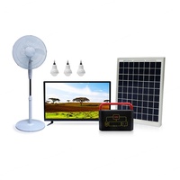 Système d'énergie solaire domestique à prix de gros d'usine de fabrication solaire, alimentant ventilateur, télévision et éclairage domestique pour les zones hors réseau