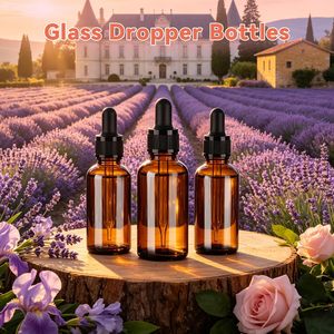 Offre Spéciale – Flacons compte-gouttes en verre vides de 5 à 100 ml pour emballages cosmétiques et d'huiles essentielles, tailles personnalisables avec impression sérigraphiée - Product Image 5
