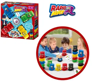 Juego rápido de cartas reactivas para niños, juego de mesa de colores, juguetes educativos