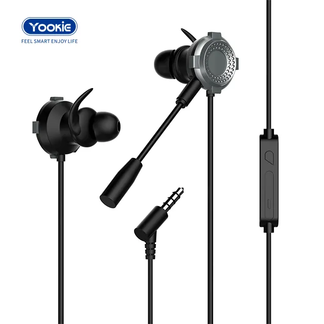 Yookie ayrılabilir mikrofon Stereo oyun in-ear kablolu Iphone için kulaklıklar/bilgisayar/Xiaoxi