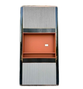 FAVAT Luxury Modern Solid Wood Lacquer <b>Bar</b> Cabinet High-<b>end</b> Leather Finish Eco-Friendly Durable Freestanding Wine Storage - Product Image 1