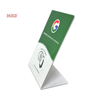 Impression personnalisée PVC Nfc Présentoir de table Puce d'origine NTAG 213 Menu de restaurant Nfc Google Review Nfc Présentoir de table