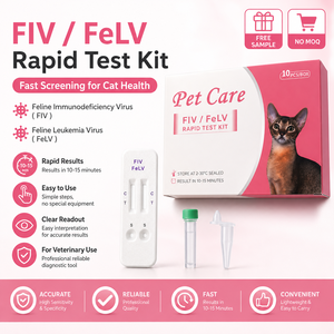 การ์ดทดสอบสัตว์เลี้ยง <span class=keywords><strong>FIV</strong></span>/FELV สำหรับ<span class=keywords><strong>แมว</strong></span> ตรวจหาไวรัสภูมิคุ้มกันบกพร่องในแมวและไวรัสลิวคีมาในแมว ไม่มีขั้นต่ำในการสั่งซื้อ - Product Image 1