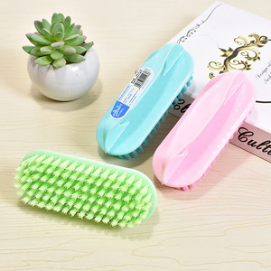 Large Dense Bristle Laundry Brush Nylon Plastic Household <b>Cleaning</b> Brush For Clothes Shoes Floor Bathtub - Product Image 1