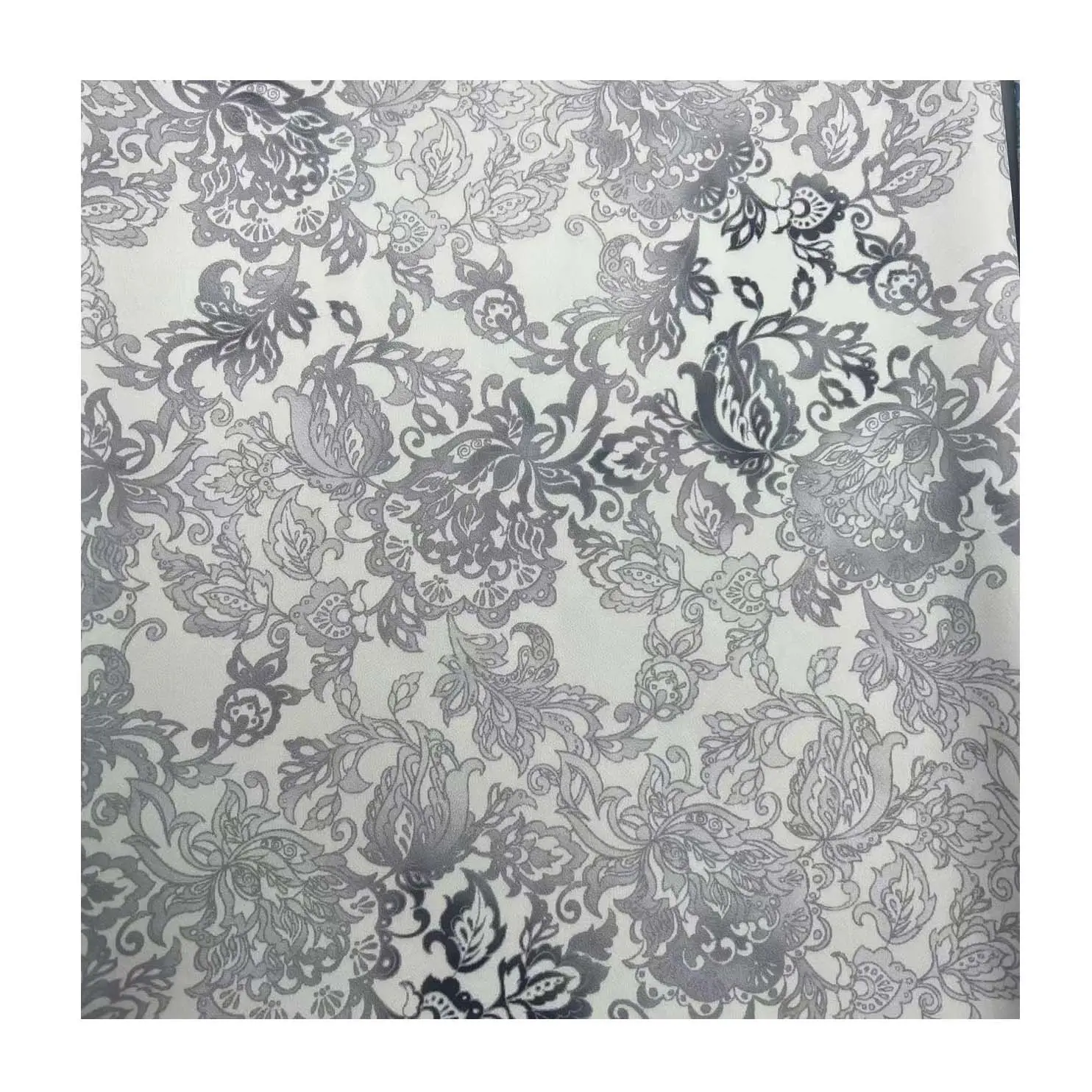 Thời Trang Mới Nhất Cổ Điển Phong Cách Hoa In Vải Twill Dệt 100% Polyester Vải Giả Acetate Satin In Vải Cho Hàng May Mặc