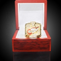 Bagues de championnat vintage classiques en alliage plaqué or des Detroit Red Wings 2002, bijoux sportifs pour cadeaux de fête, vente en gros