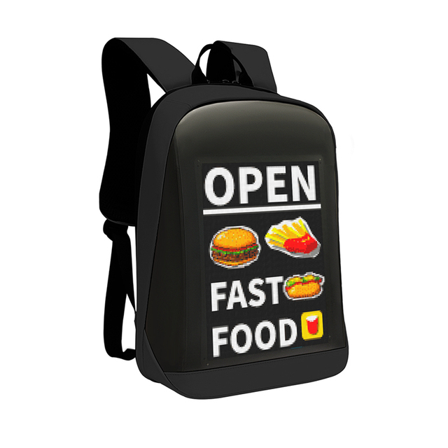 Colorful Promotion LED Backpack  Dynamic LED Screen Display 3D Backpack Smart Led Backpack