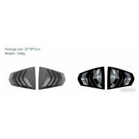 Couvre-fenêtre triangulaire latérale en ABS aspect fibre de carbone, installation par ruban adhésif, compatible BMW G20 Série 3 2019+, Racing