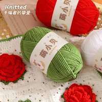 Schattige Kleine Beige Matte Chenille Garen Bal Handgemaakte Diy Gehaakte Gebreide Pop Hanger 100% Polyester Hoge Vasthoudendheid Voor Sjaalhoed