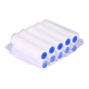Rouleau de peinture miniature en microfibre blanche de haute qualité de 4 pouces pour les applications de peinture et de décoration industrielles et DIY - Product Image 4