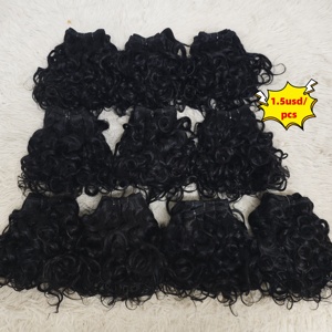 Promoción Letsfly, 50 Piezas de Cabello Humano Natural Negro 9A Brasileño Remy, Extensiones de Cabello Brasileño, 12 Pulgadas, Sueltas, 1 kg - Product Image 1