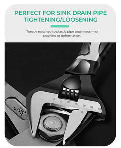 전문가 및 가정 수리를 위한 범용 조절 렌치 스패너 탄소강 8인치 10인치 12인치 - Product Image 6