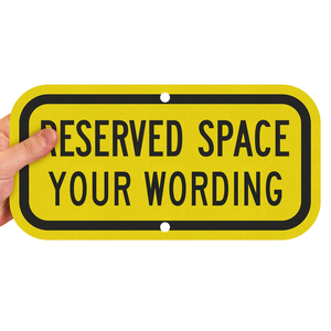 Özelleştirilmiş akıllı işareti ayrılmış alan eklemek ifadeler özel işareti floresan elmas sınıf yansıtıcı alüminyum - Product Image 2