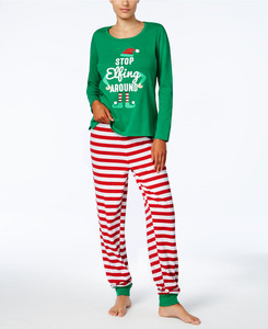 2026 Nieuwe Aanwinst Familie Kerst Lange Mouwen Shirt en Broek 2-delig Pyjama Set - Product Image 2