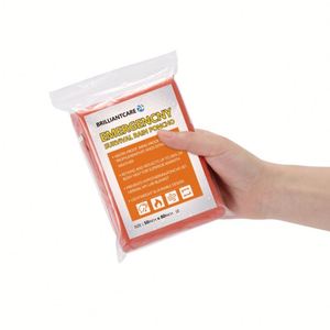 Poncho de pluie pliable en Mylar, couverture spatiale pour expéditions en plein air, camping, équipement de survie d'urgence, logo personnalisé - Product Image 3